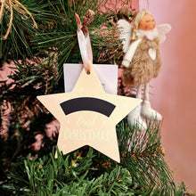 Load image into Gallery viewer, My First Christmas Hanging Star Decoration
