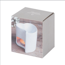 Load image into Gallery viewer, White Heart Wax Melt Burner
