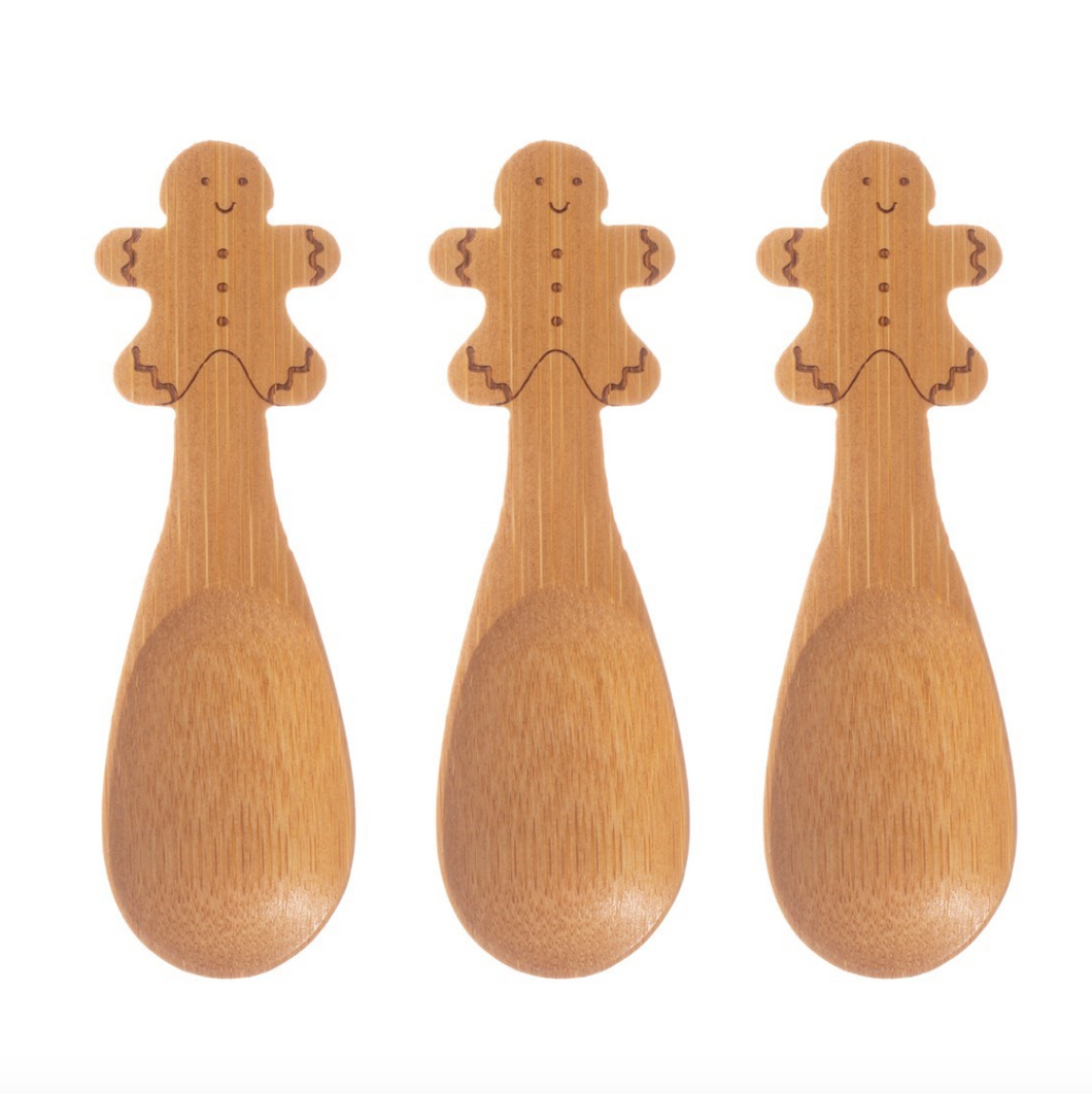 Gingerbread Baby Bamboo Spoons - Set of 3